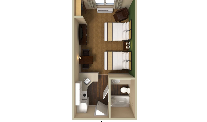 Studio Suite - 2 Full Beds