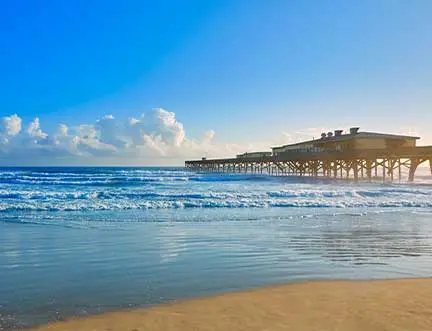 beach and pier