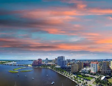 West Palm Beach, FL skyline