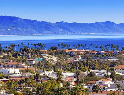 Image of the beach in Santa Barbara, CA