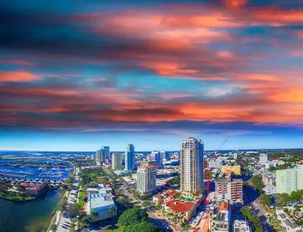 Tampa, FL city skyline